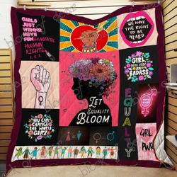 Let Equality Bloom Clm270623 Quilt Blanket and Home Decor