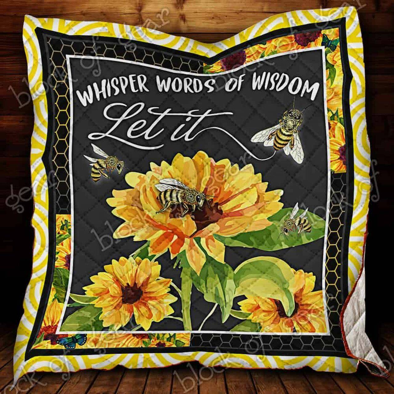 Let It Bee Cl19100513Mdq Quilt Blanket and Home Decor