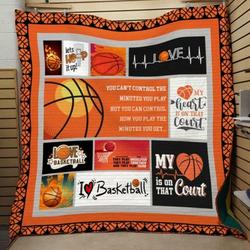 Lets Hope It Up Basketball Quilt Blanket  Quilt and Home Decor