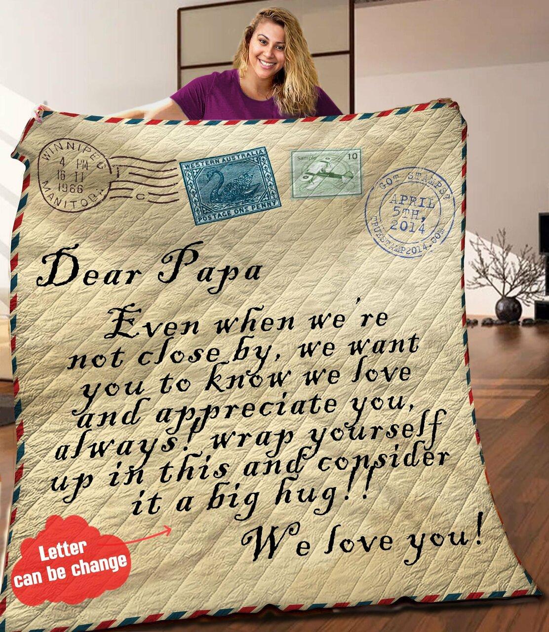 Letter Personalized Quilt Blanket Hhh010606Na and Home Decor
