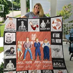 Letterkenny T-Shirt Signature Quilt Blanket and Home Decor