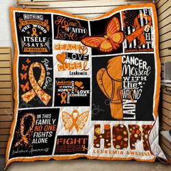 Leukemia Awareness Clm270624 Quilt Blanket and Home Decor