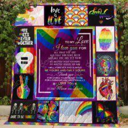 Lgbt Clp270607 Quilt Blanket and Home Decor