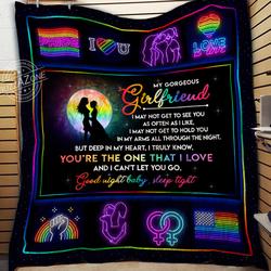 Lgbt Girlfriend Sleep Tight Quilt Cc and Home Decor