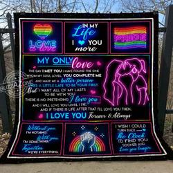 Lgbt My Love All Of My Last Quilt W Cc and Home Decor