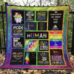 Lgbt Quilt Blanket Ver 5  Quilt and Home Decor