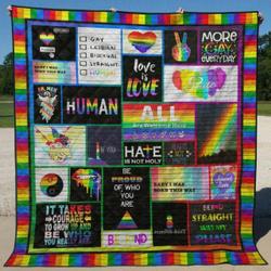Lgbt Quilt Blanket Ver 6  Quilt and Home Decor