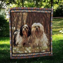 Lhasa Apso Friend Hur Quilt Bevrpr and Home Decor