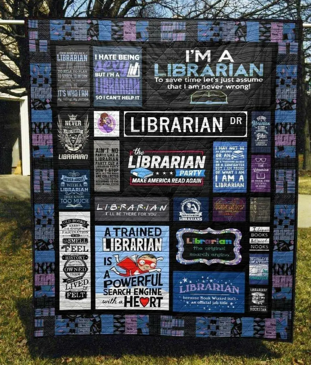 Librarian Hur Quilt Bevrri and Home Decor