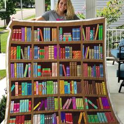 Library All Season Plus Size Quilt Blanket and Home Decor