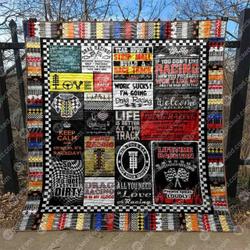 Life Is Better At The Races Quilt Blanket Ht10  Quilt and Home Decor