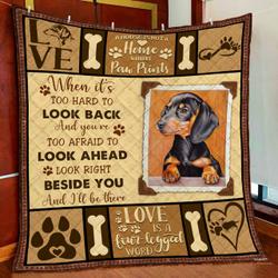Life Is Better With A Dachshund Quilt Blanket and Home Decor
