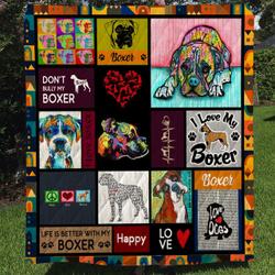 Life Is Better With Boxer  Quilt and Home Decor