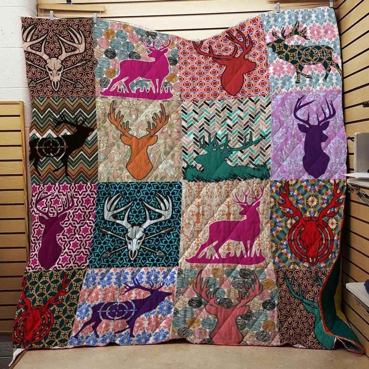 Life Of Hunting Blanket Th1707 Quilt and Home Decor