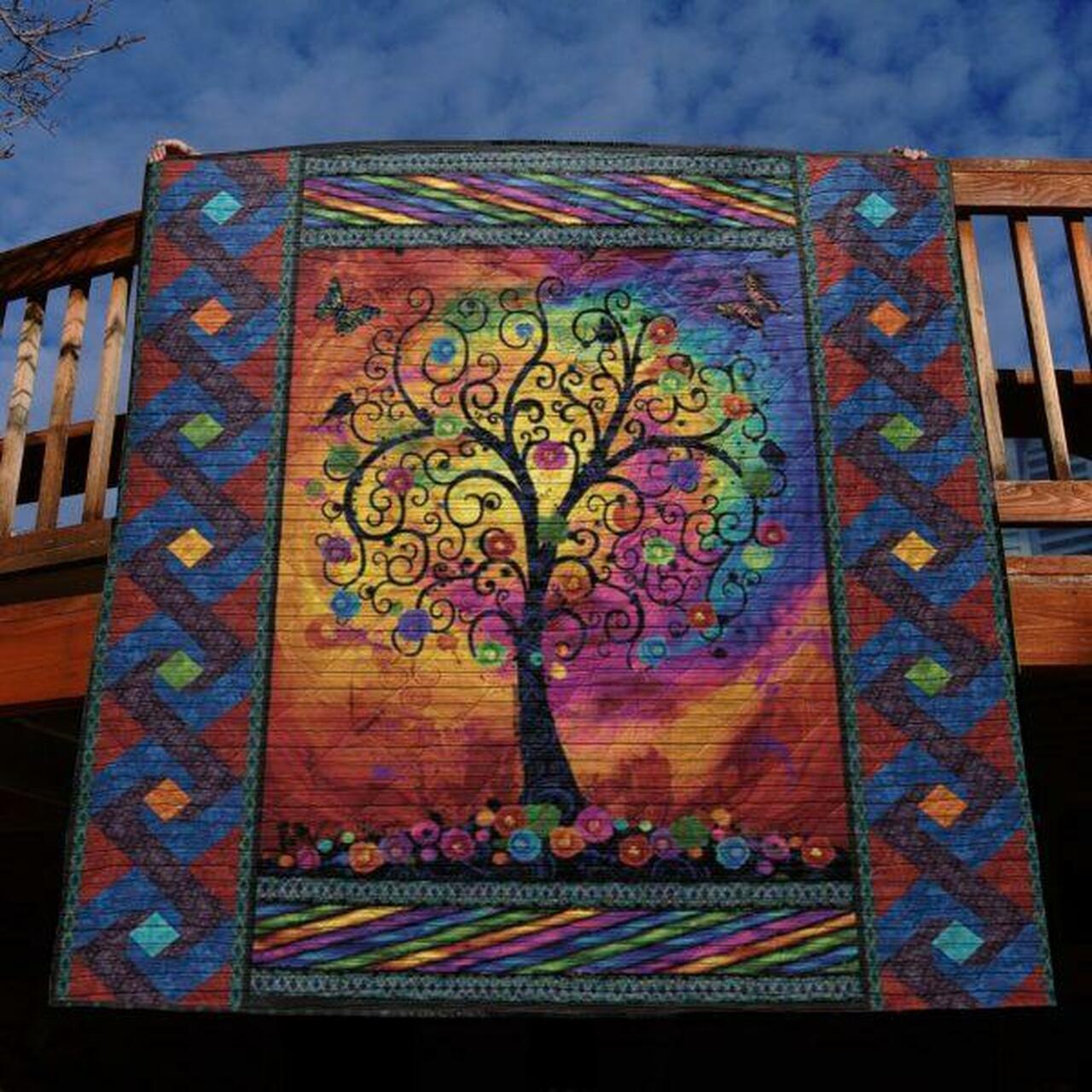 Life Treasures Tree Quilt Blanket Py68 Quilt and Home Decor