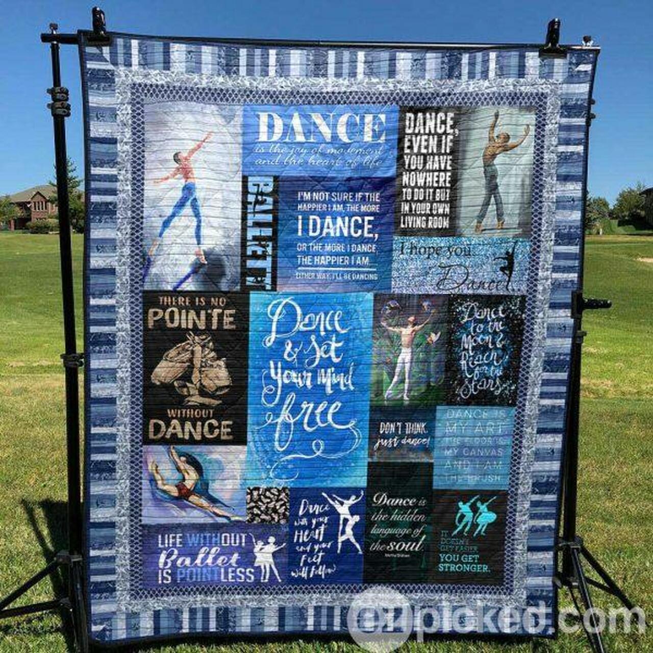 Life Without Ballet Is Pointless Quilt Blanket No96 Quilt and Home Decor