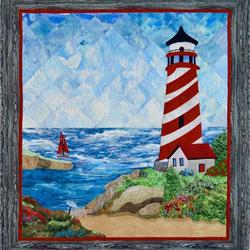 Lighthouse Hur Quilt Bevrak and Home Decor