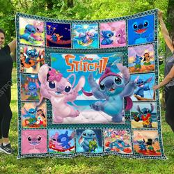 Lilo And Stitch Quilt Blanket      and Home Decor