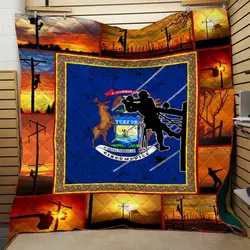 Lineman Quilt Blanket Dhc0910538Vt and Home Decor