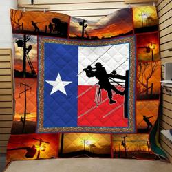 Lineman Quilt Blanket Dhc0910562Vt and Home Decor