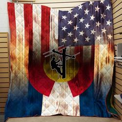 Lineman Quilt Blanket Dhc0910751Vt and Home Decor