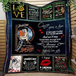 Linemans Wife 3D Printing Quilt Blanket Pm-Qct00018 and Home Decor