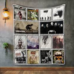 Linkin Park Album Covers Quilt Blanket and Home Decor