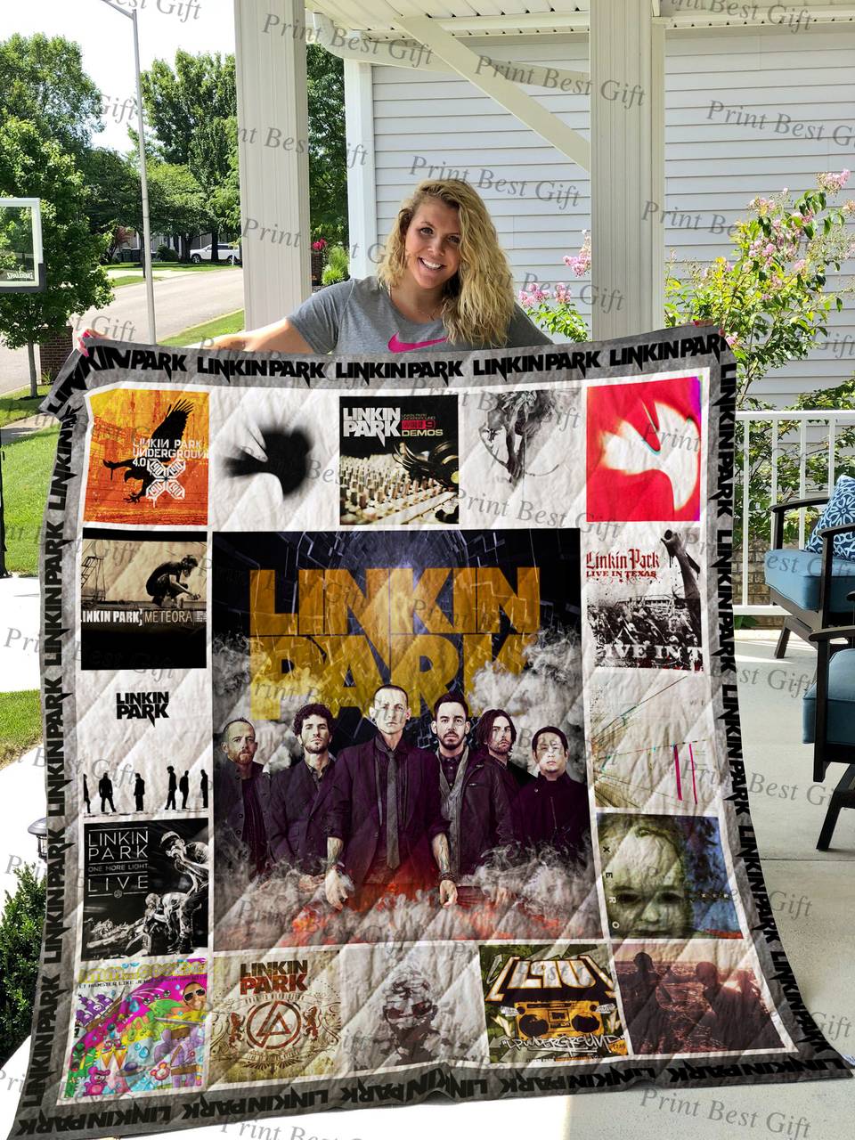Linkin Park Albums Cover Poster Quilt and Home Decor