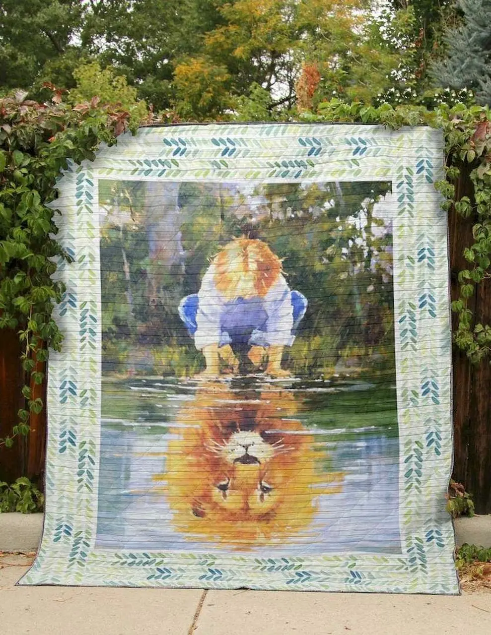 Lion Inside Blanket Clt190661 Quilt Blanket and Home Decor