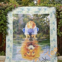 Lion Inside Blanket TH0207 Quilt and Home Decor