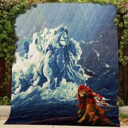 Lion King Fleece Blanket Dad And Son Remember Who You Are  Quilt and Home Decor