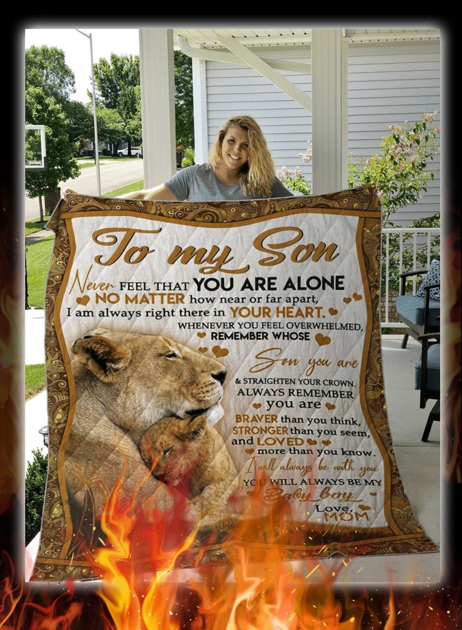 Lion To My Son Love Mom Quilt and Home Decor