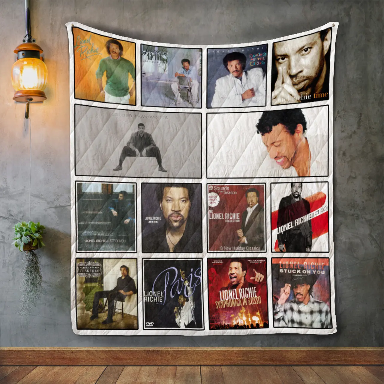 Lionel Richie Album Covers Quilt Blanket and Home Decor