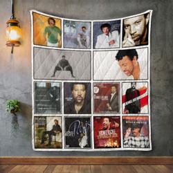 Lionel Richie Album Covers Quilt Blanket      and Home Decor