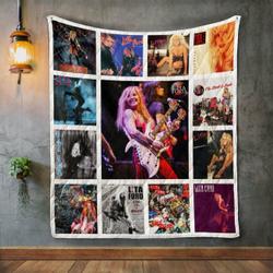 Lita Ford Album Covers Quilt Blanket and Home Decor