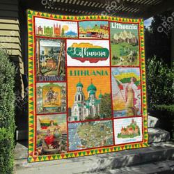 Lithuania Qh270605 Quilt Blanket and Home Decor