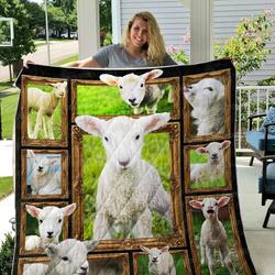 Little Lamb Quilt Blanket 01 and Home Decor
