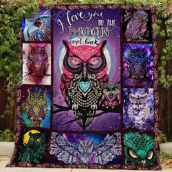 Little Owl With Mama Cl19100522Mdq Quilt Blanket and Home Decor