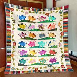 Little Piggies Quilt -X0308-06  Quilt and Home Decor