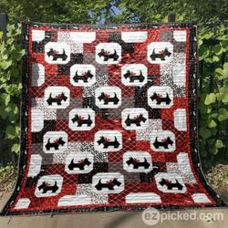 Little Scottie Quilt Blanket Tt99  Quilt and Home Decor