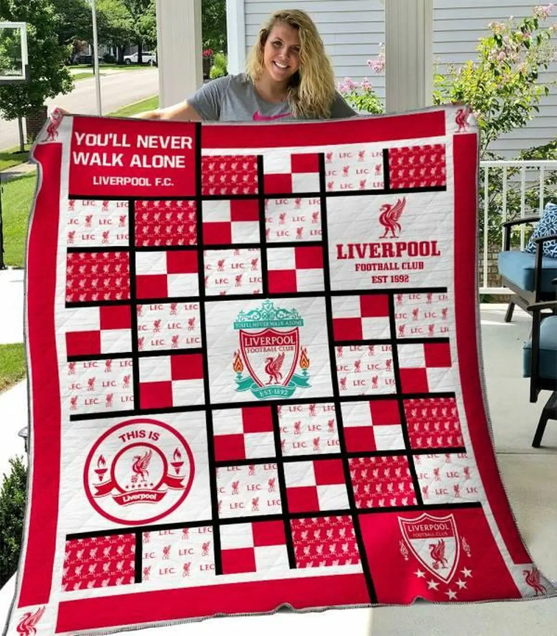 Liverpool F C Quilt Blanket B310504 Quilt and Home Decor