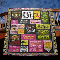 Living Life By The Seams Quilt Blanket Py68  Quilt and Home Decor