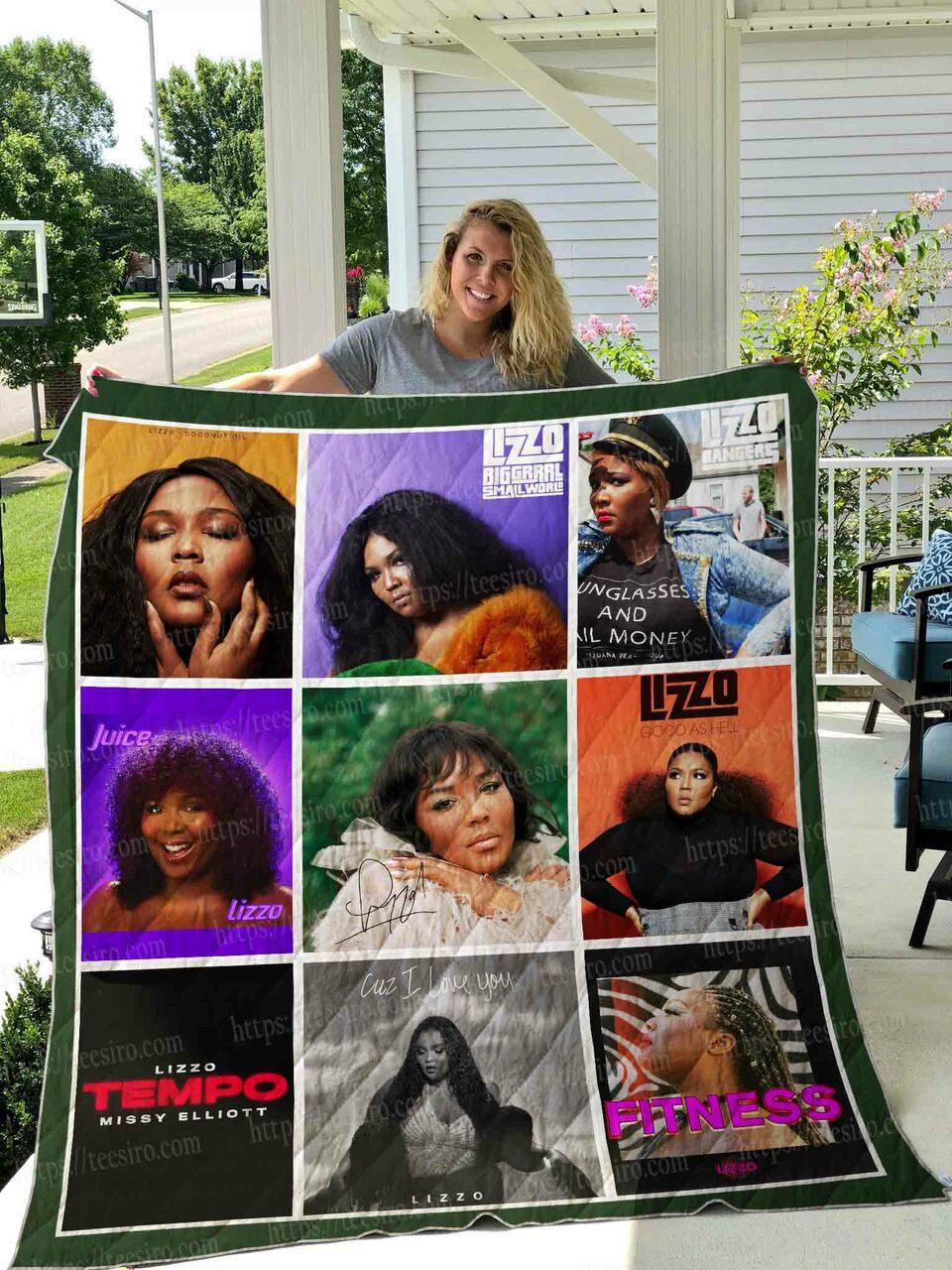 Lizzo Quilt Blanket 01 and Home Decor