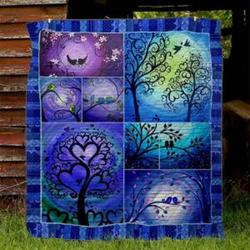 Ll  Bluebird Quilt Blanket and Home Decor