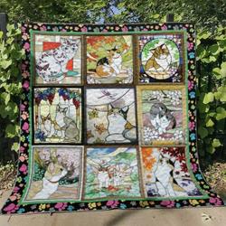 Ll  Cat Quilt Blanket Ver 11 and Home Decor