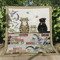 Ll  Cat Quilt Blanket Ver 15 and Home Decor