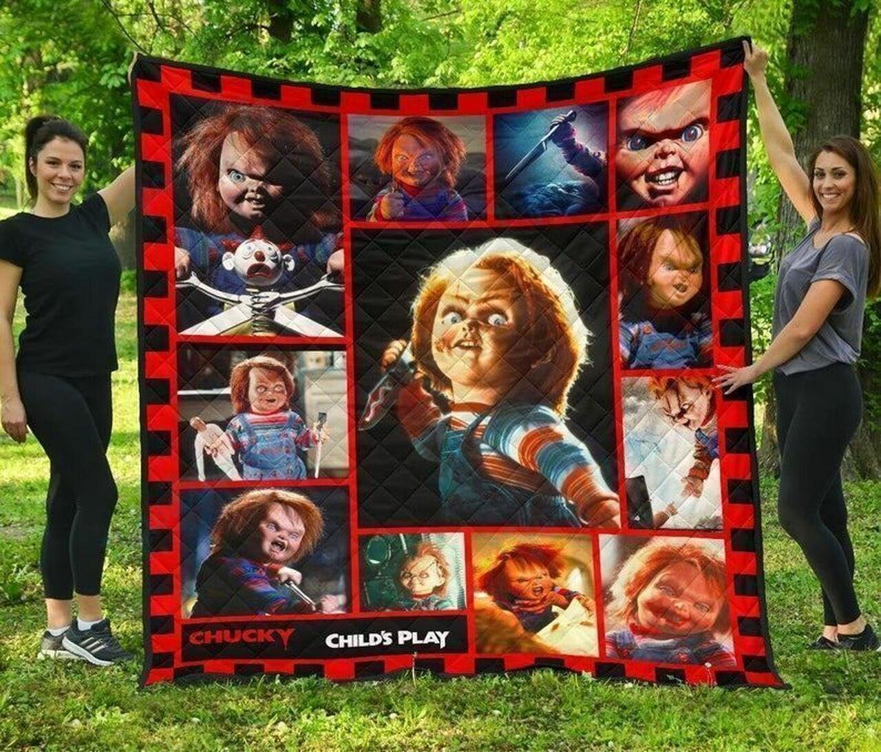 Ll Chucky Child S Play Quilt Blanket and Home Decor