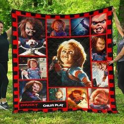 Ll Chucky Child S Play Quilt Blanket and Home Decor