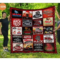 Ll Mack-Trucks Quilt Blanket and Home Decor