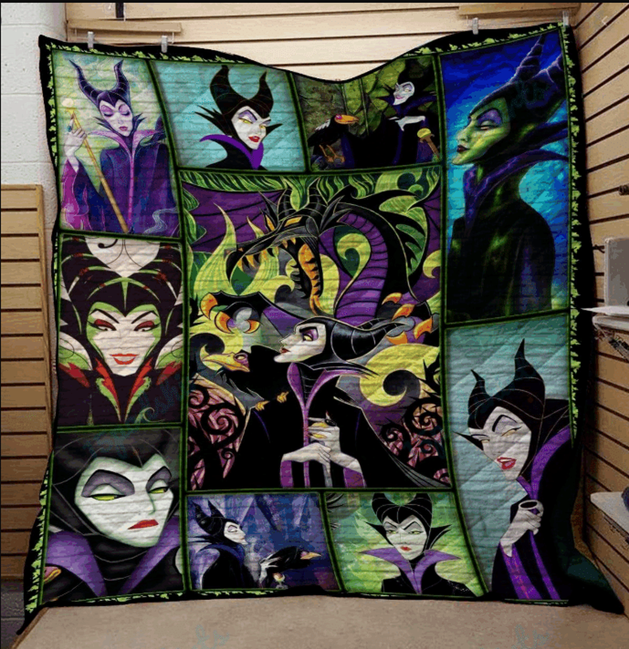 Ll Maleficent Quilt Blanket and Home Decor